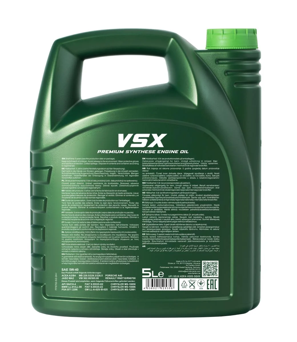 FANFARO - FF67025 - VSX 5W-40 5L