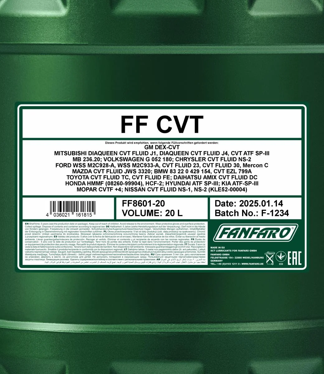 FANFARO - FF860120 - CVT 20L