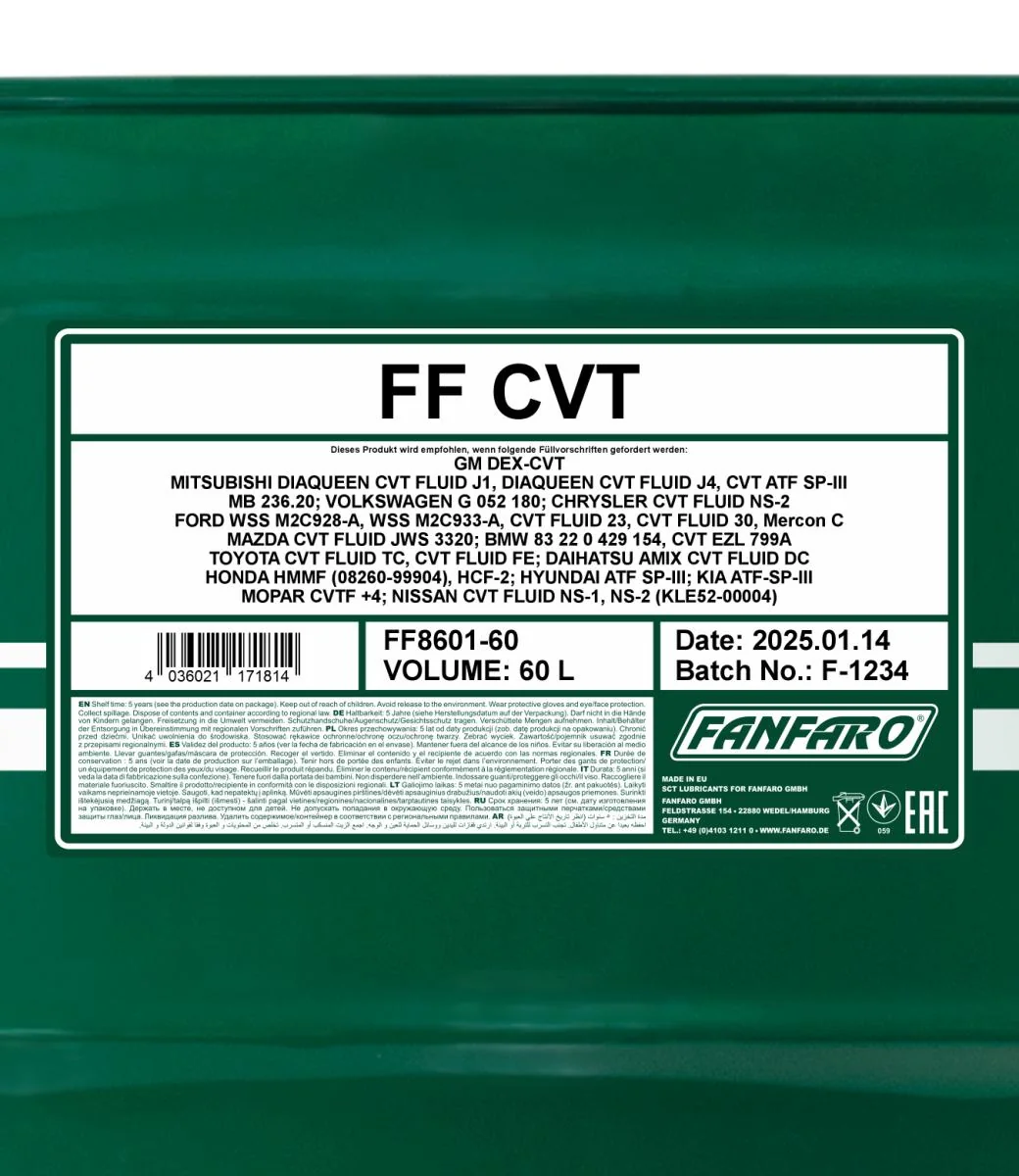 FANFARO - FF860160 - CVT 60L