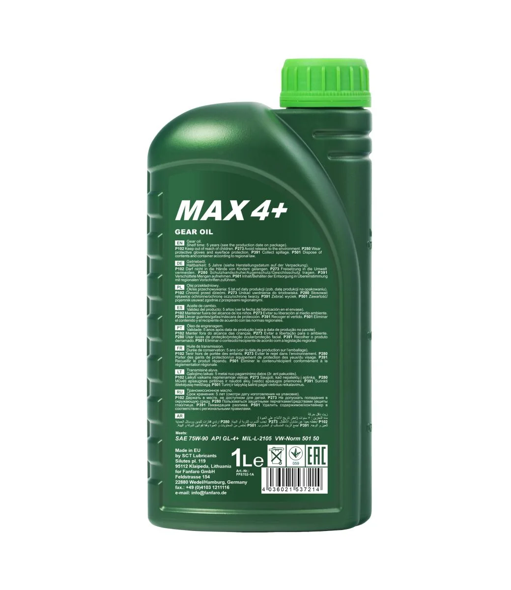 FANFARO - FF87021 - MAX 4+ 75W-90 GL-4+ 1L