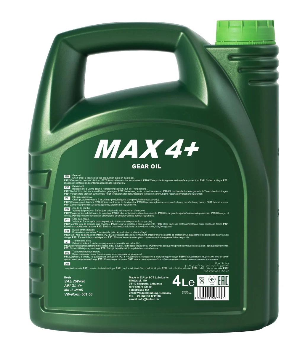 FANFARO - FF87024 - MAX 4+ 75W-90 GL-4+ 4L