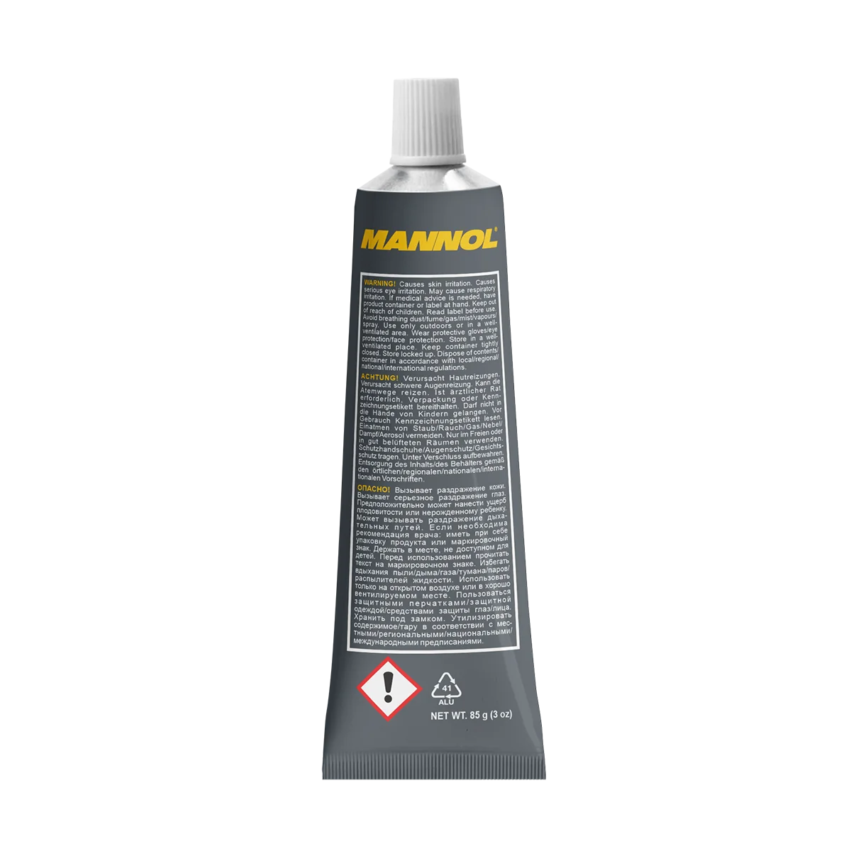 MANNOL® - 9913 - Silikon-Dichtmasse Grau 85g
