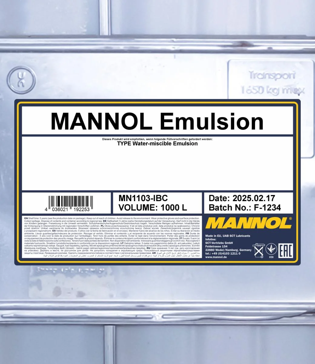 MANNOL® - MN1103IBC - Emulsion 1103 1000L