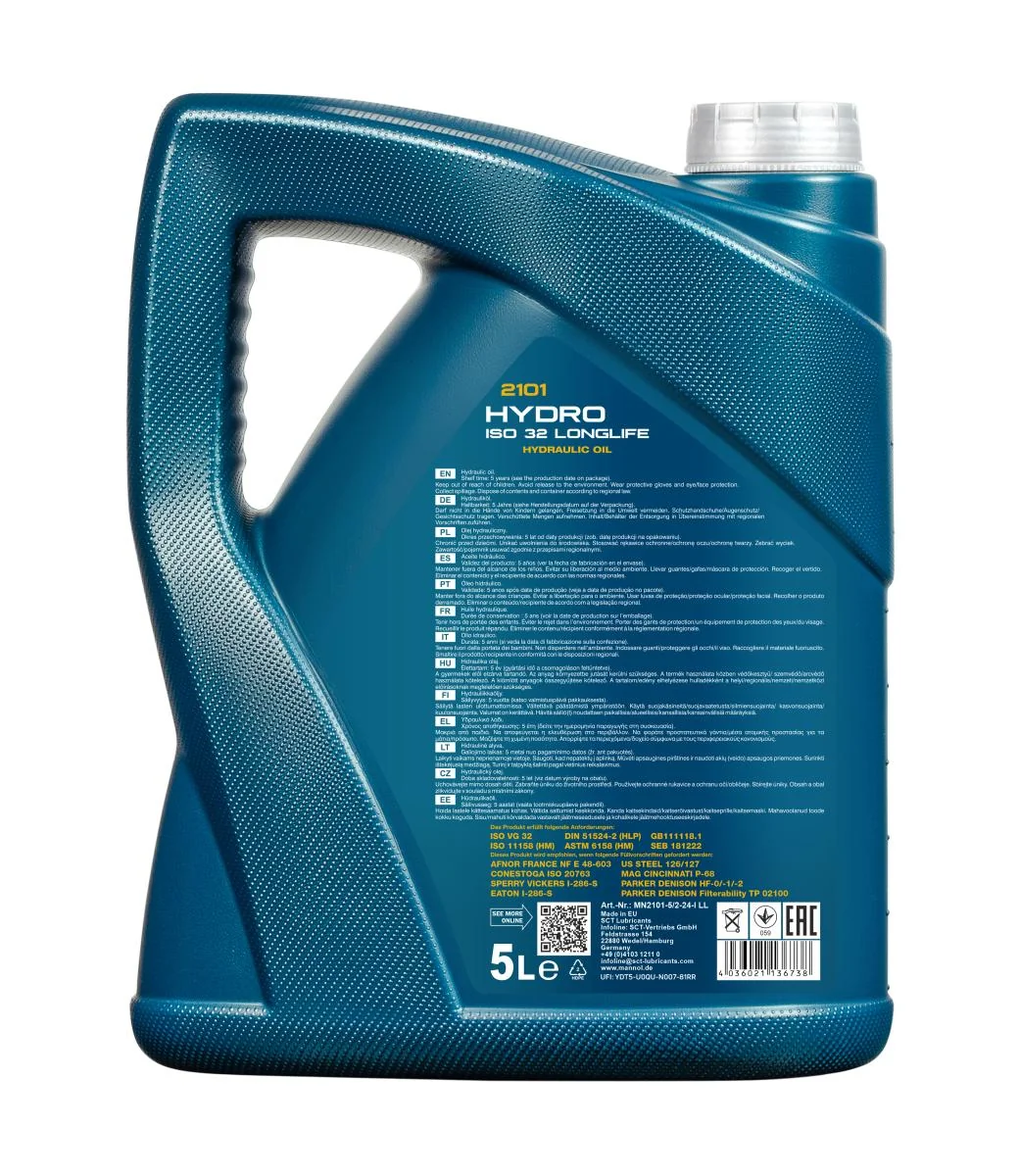 MANNOL® - MN21015 - Hydro ISO 32 LONGLIFE 5L