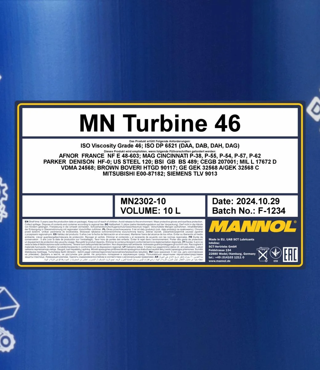 MANNOL® - MN230210 - Turbine 46 10L