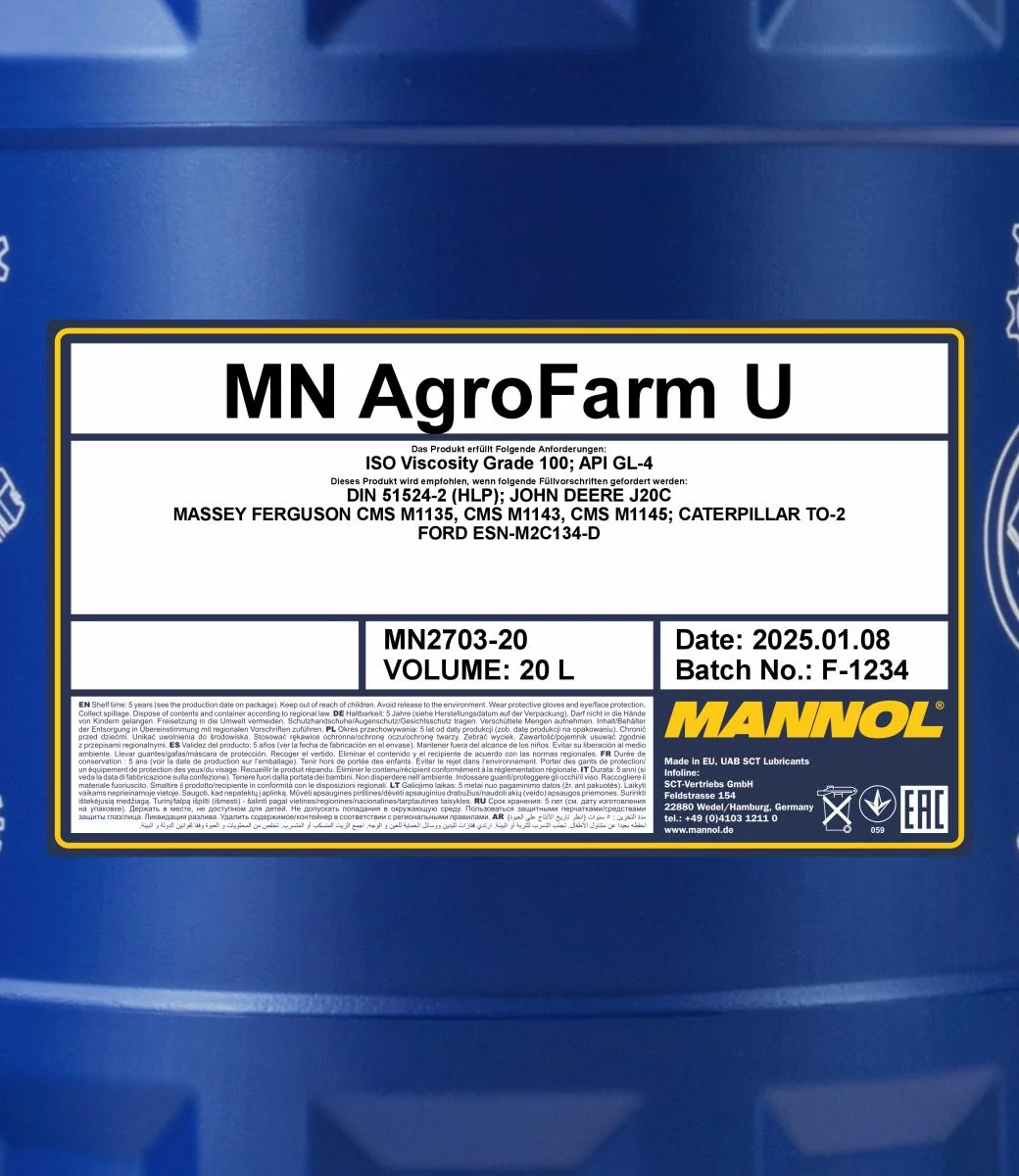 MANNOL® - MN270320 - AgroFarm U 2703 20L