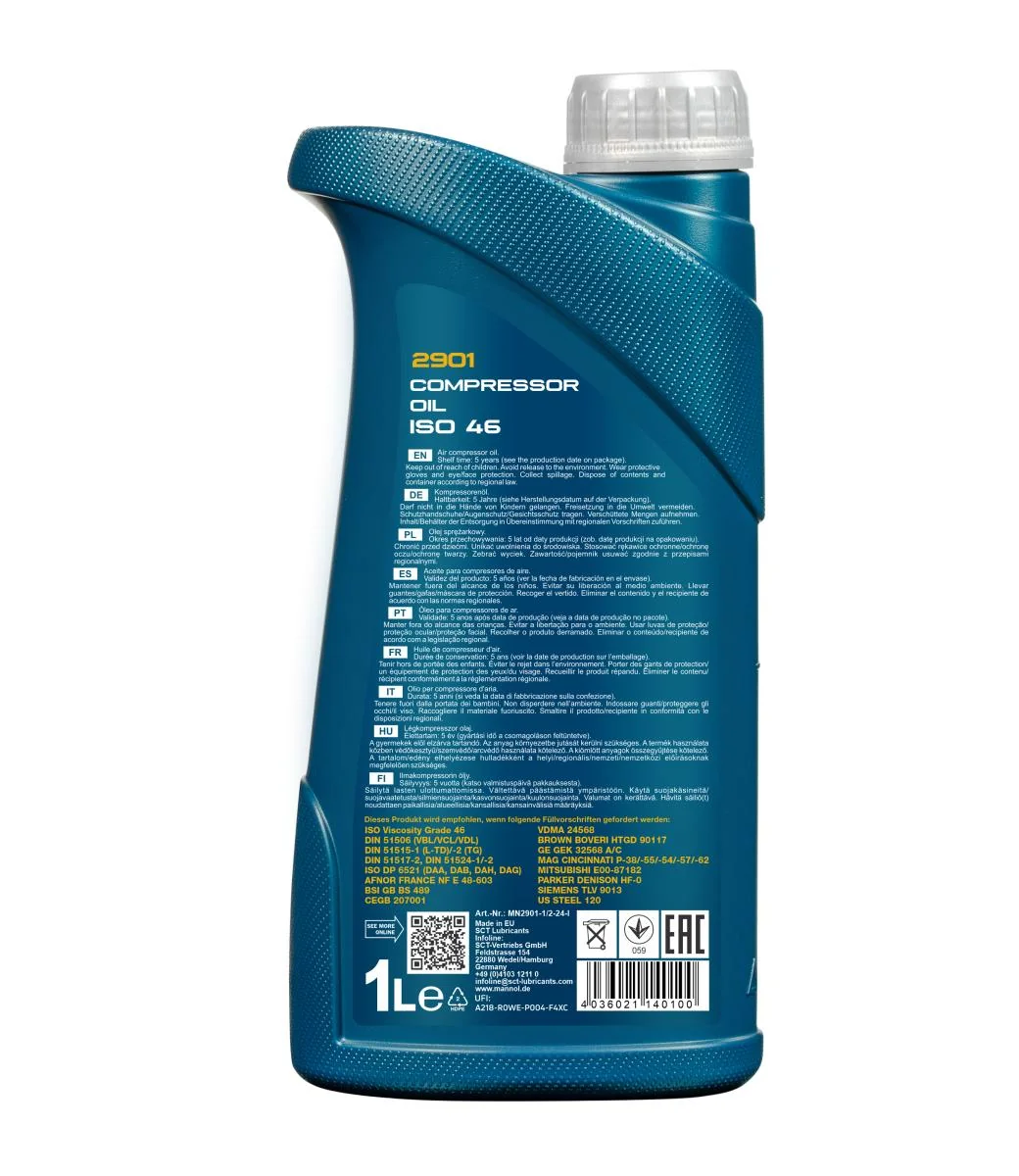 MANNOL® - MN29011 - Kompressoroel ISO 46 2901 1L