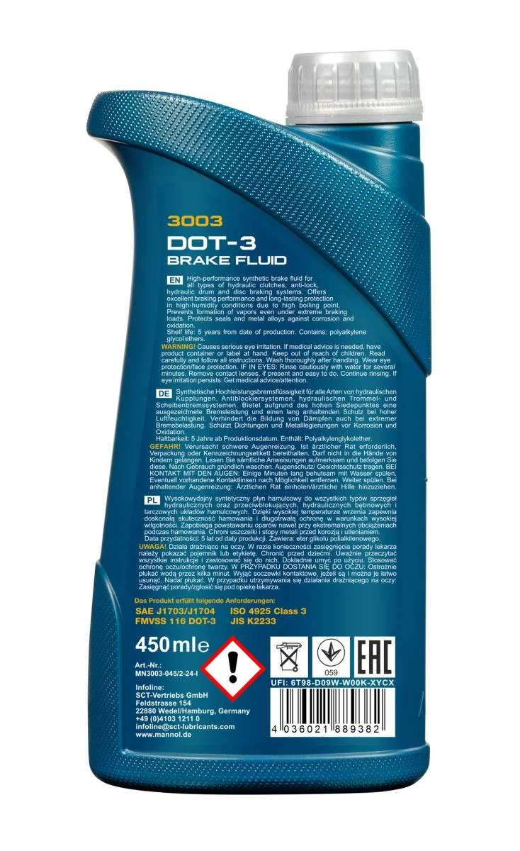 MANNOL® - MN300305 - DOT-3 Bremsfluessigkeit 500ML
