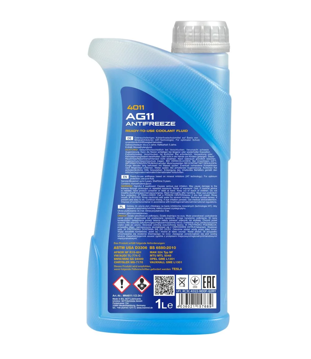 MANNOL® - MN40111 - Frostschutz AG11 (-40) Longterm 1L