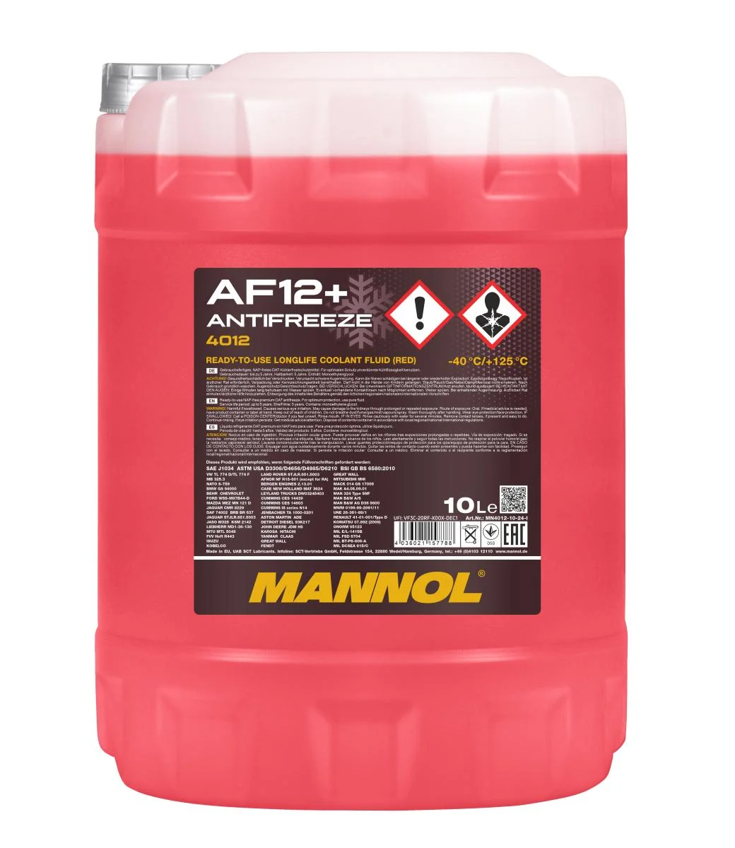 MANNOL® - MN401210 - Frostschutzmittel AF12+ (-40) Longlife 10L