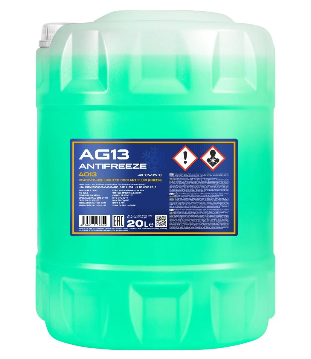 MANNOL® - MN401320 - Frostschutzmittel AG13 (-40) Hightec 20L