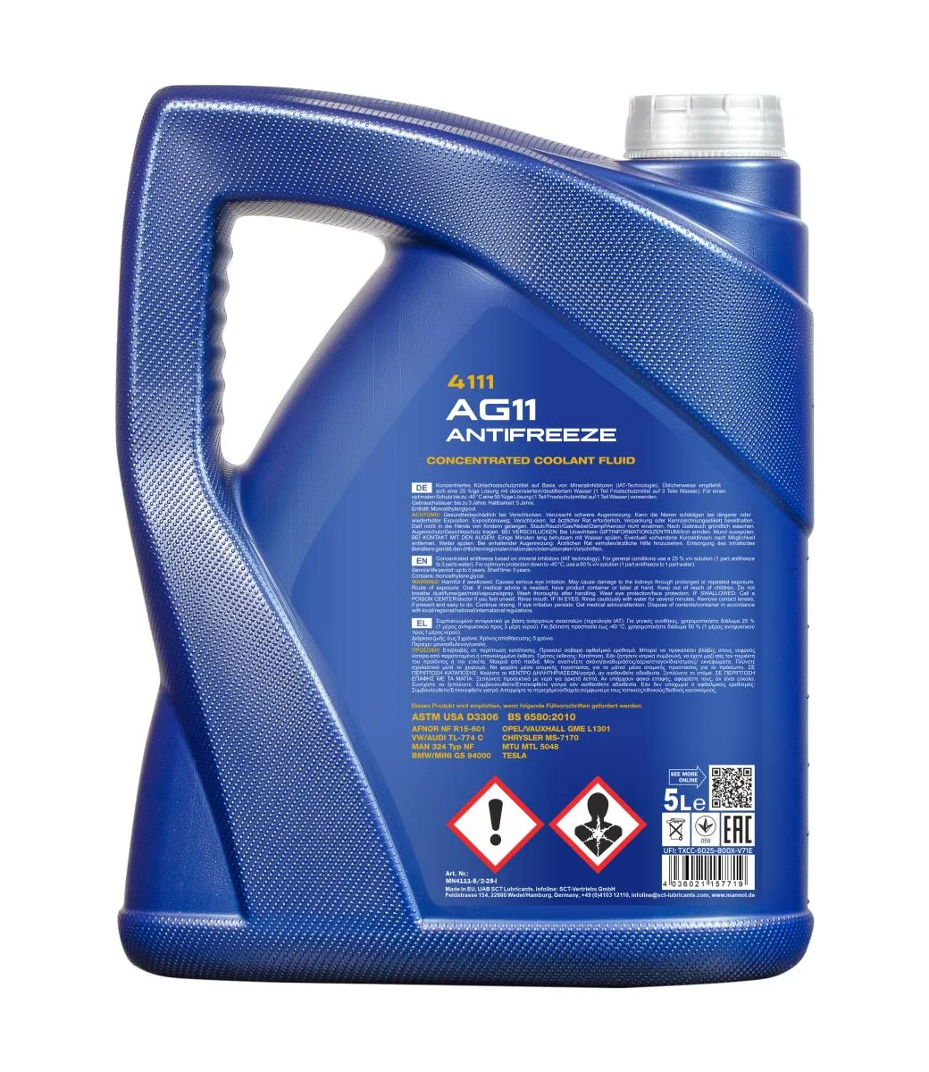 MANNOL® - MN41115 - Frostschutzmittel AG11 Longterm 5L