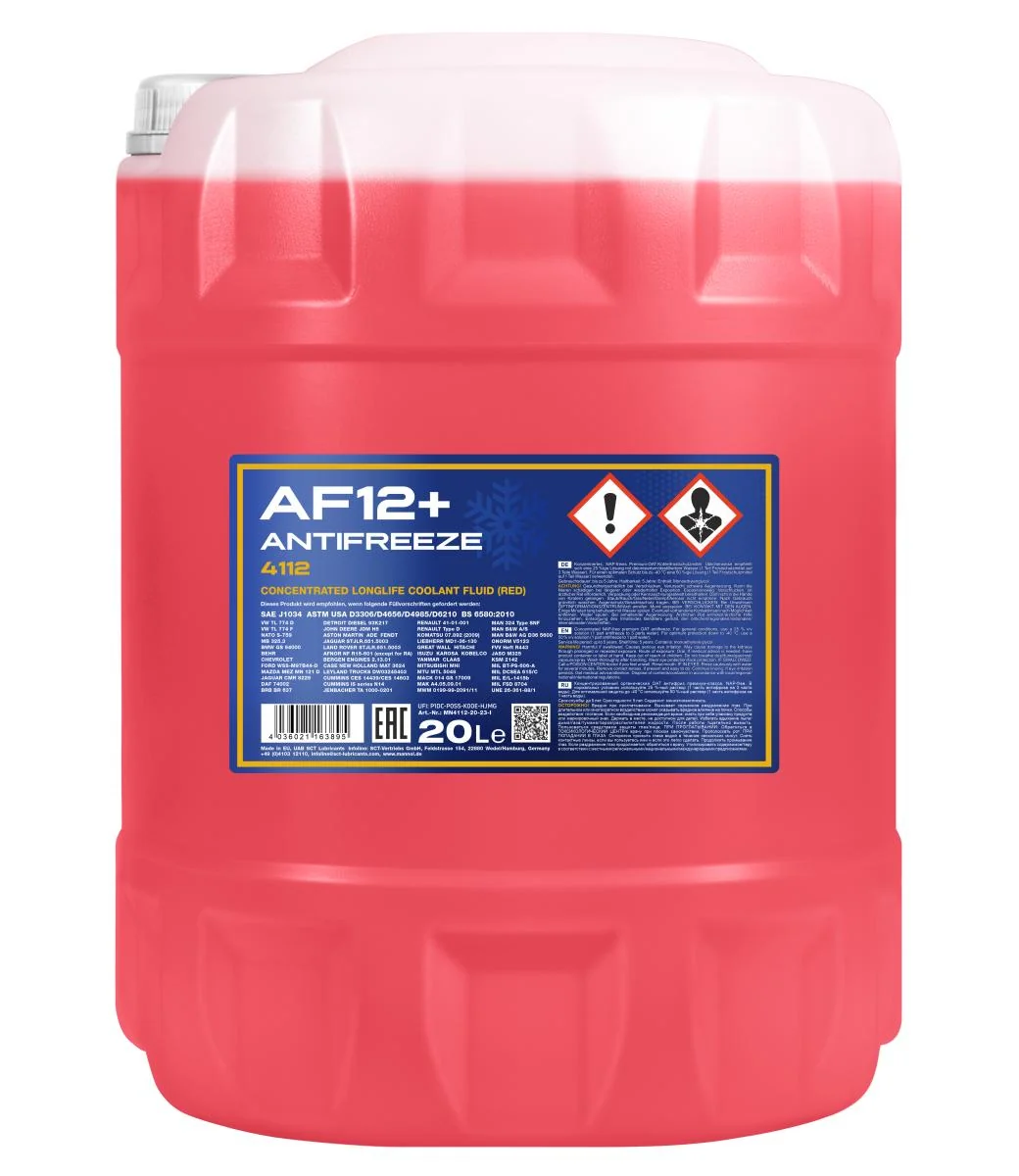MANNOL® - MN411220 - Frostschutz AF12+ Longlife 20L