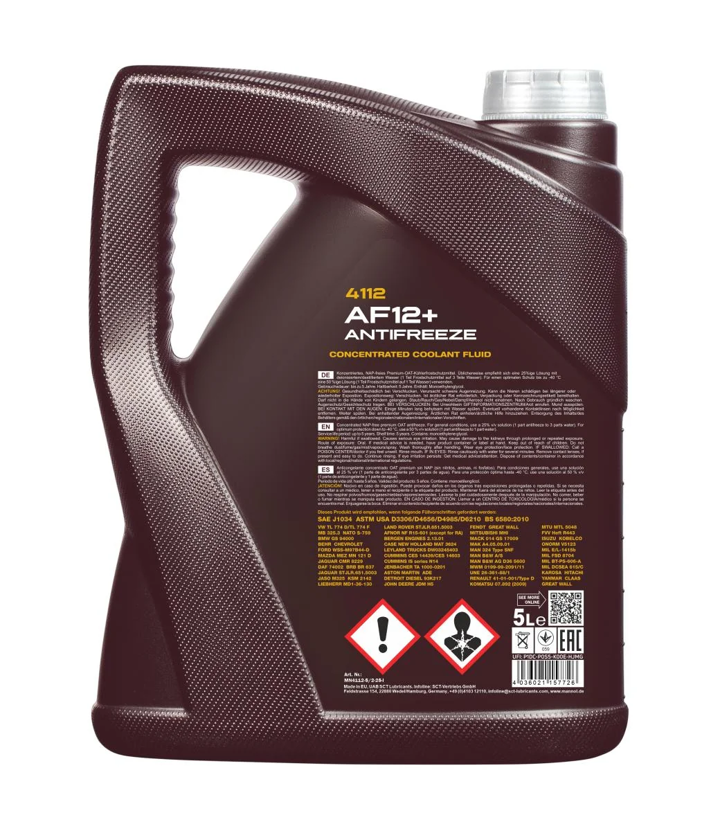 MANNOL® - MN41125 - Frostschutz AF12+ Longlife 5L