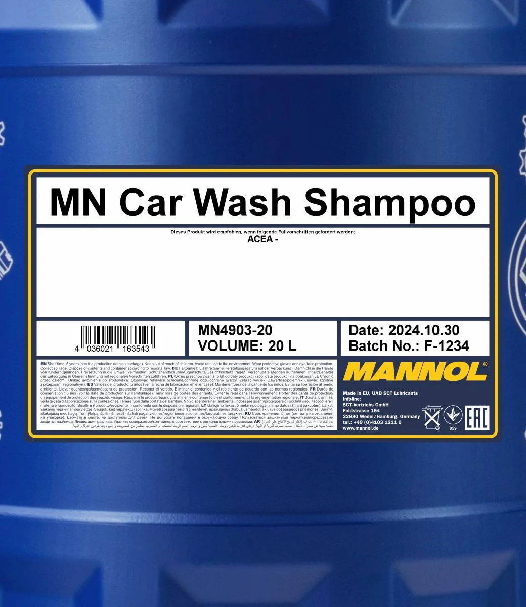 MANNOL® - MN490320 - Autowasch-Shampoo 4903 20L