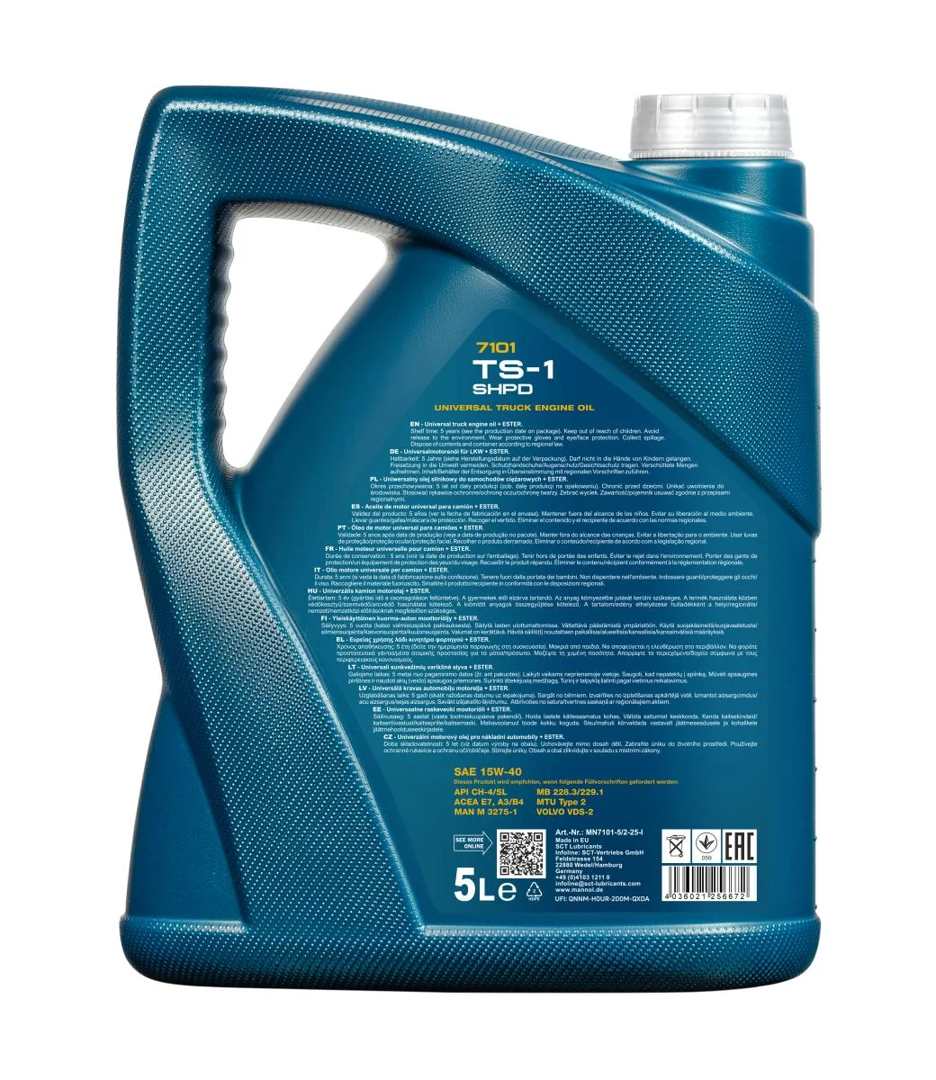 MANNOL® - MN71015 - TS-1 SHPD 15W-40 5L