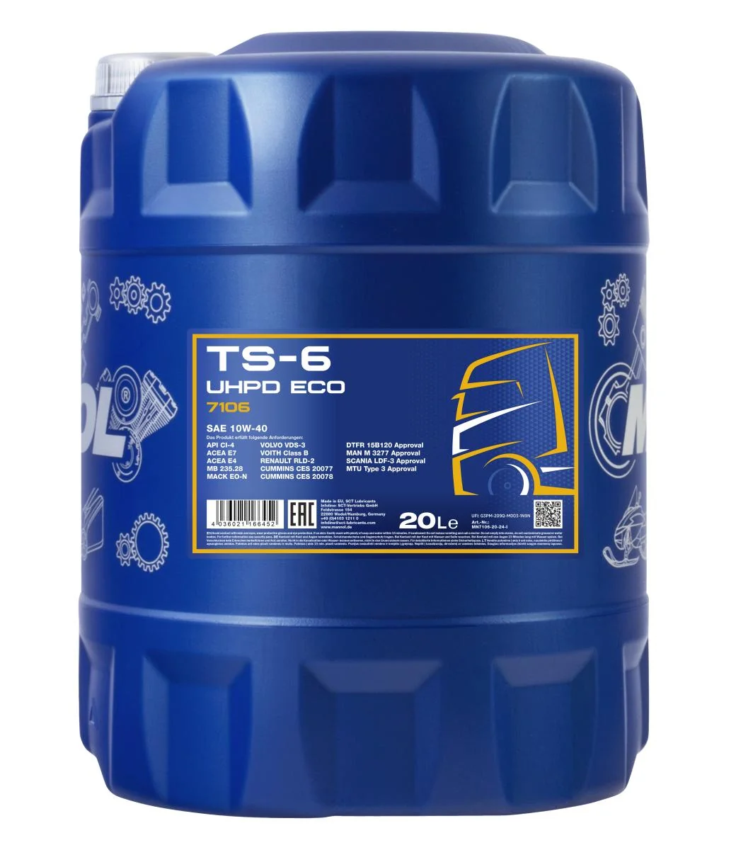 MANNOL® - MN710620 - TS-6 UHPD 10W-40 Eco 20L