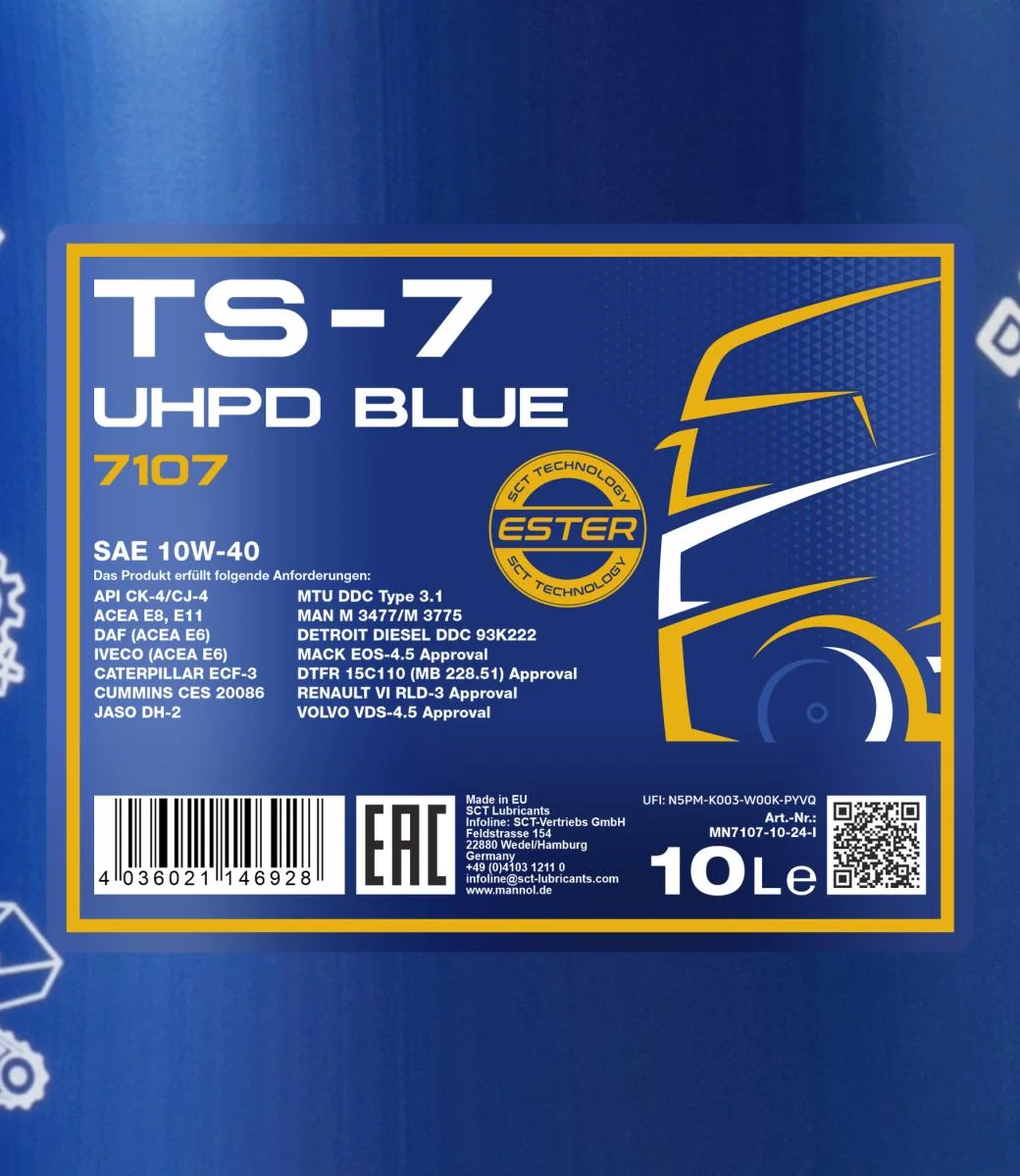 MANNOL® - MN710710 - TS-7 UHPD 10W-40 Blau 10L