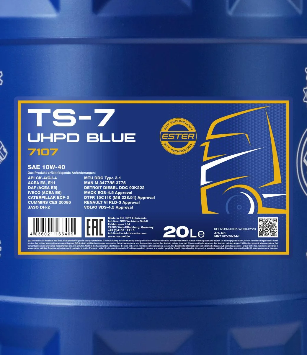 MANNOL® - MN710720 - TS-7 UHPD 10W-40 Blau 20L