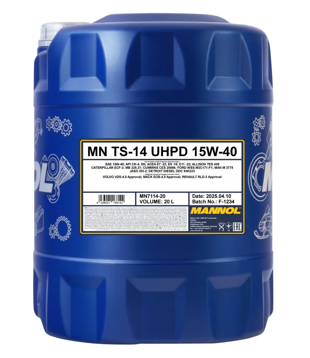 MANNOL® - MN711420 - TS-14 UHPD 15W-40 20L