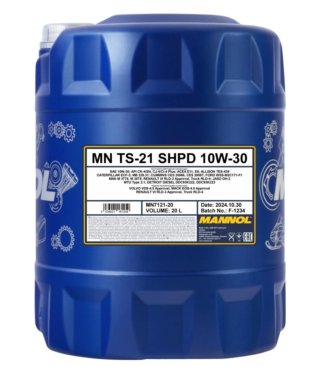 MANNOL® - MN712120 - TS-21 10W-30 SHPD 20L