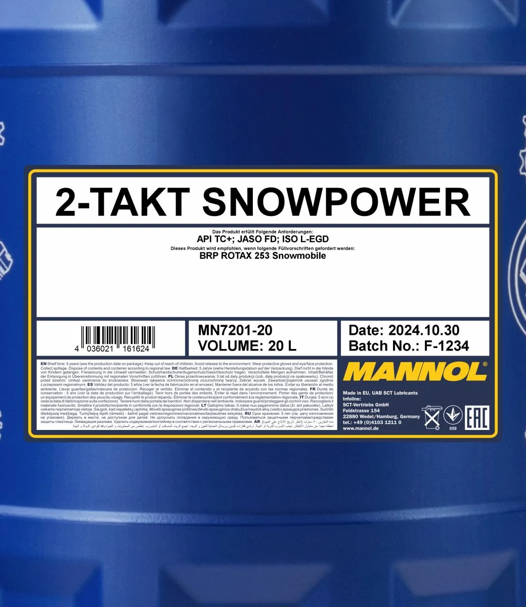 MANNOL® - MN720120 - 2-Takt Snowpower 20L