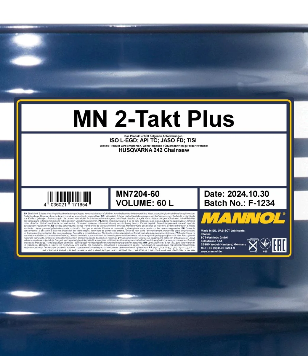 MANNOL® - MN720460 - 2-Takt Plus 60L