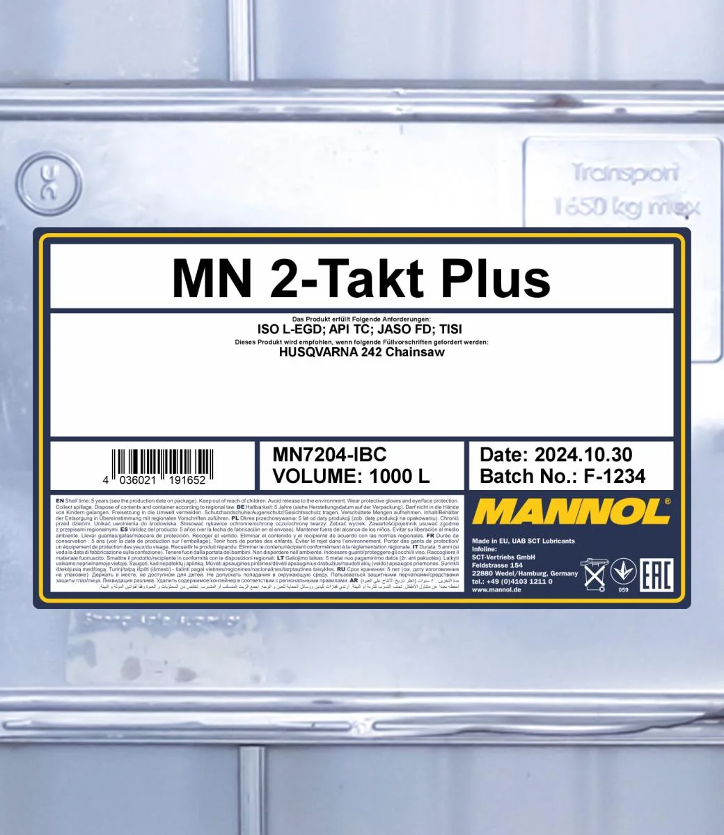 MANNOL® - MN7204IBC - 2-Takt Plus 1000L