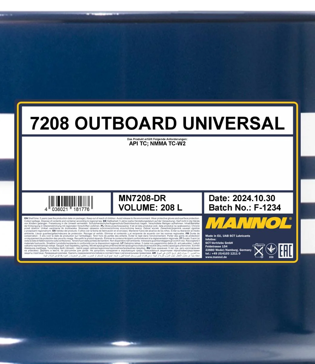 MANNOL® - MN7208DR - Aussenborder Universal 208L