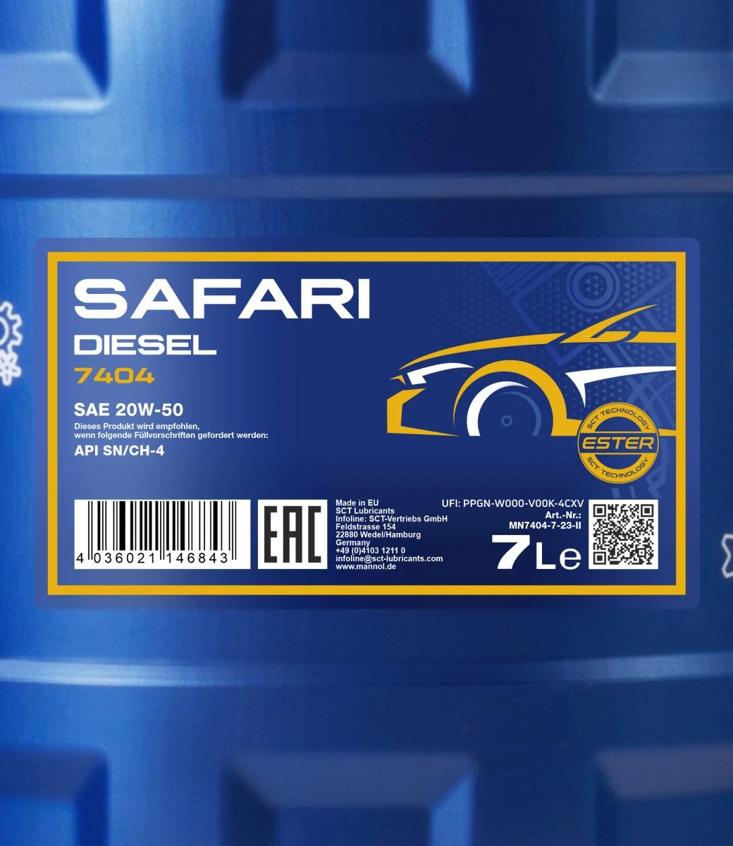 MANNOL® - MN74047 - Safari 20W-50 7L