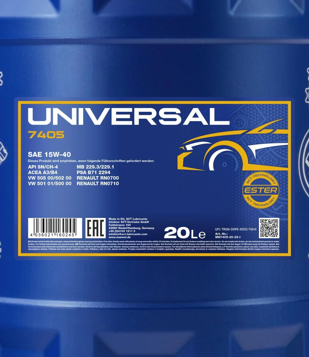 MANNOL® - MN740520 - Universal 15W-40 20L