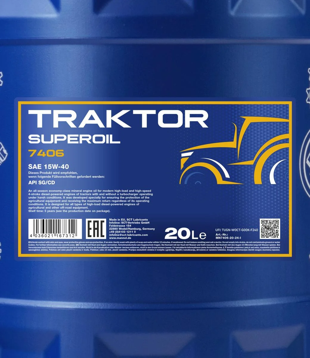 MANNOL® - MN740620 - Traktor Superoel 15W-40 20L
