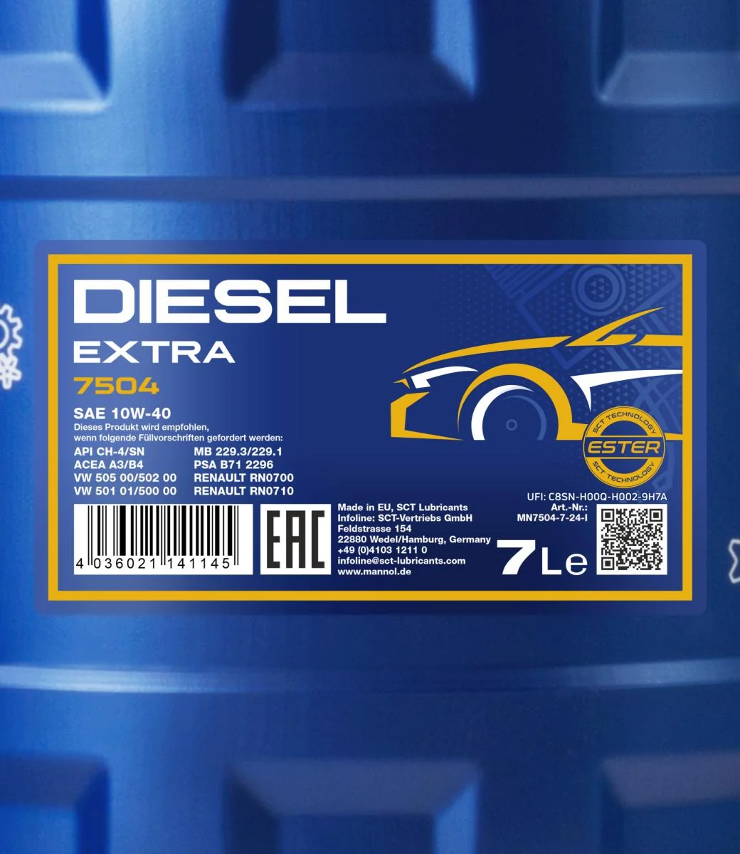 MANNOL® - MN75047 - Diesel Extra 10W-40 7L
