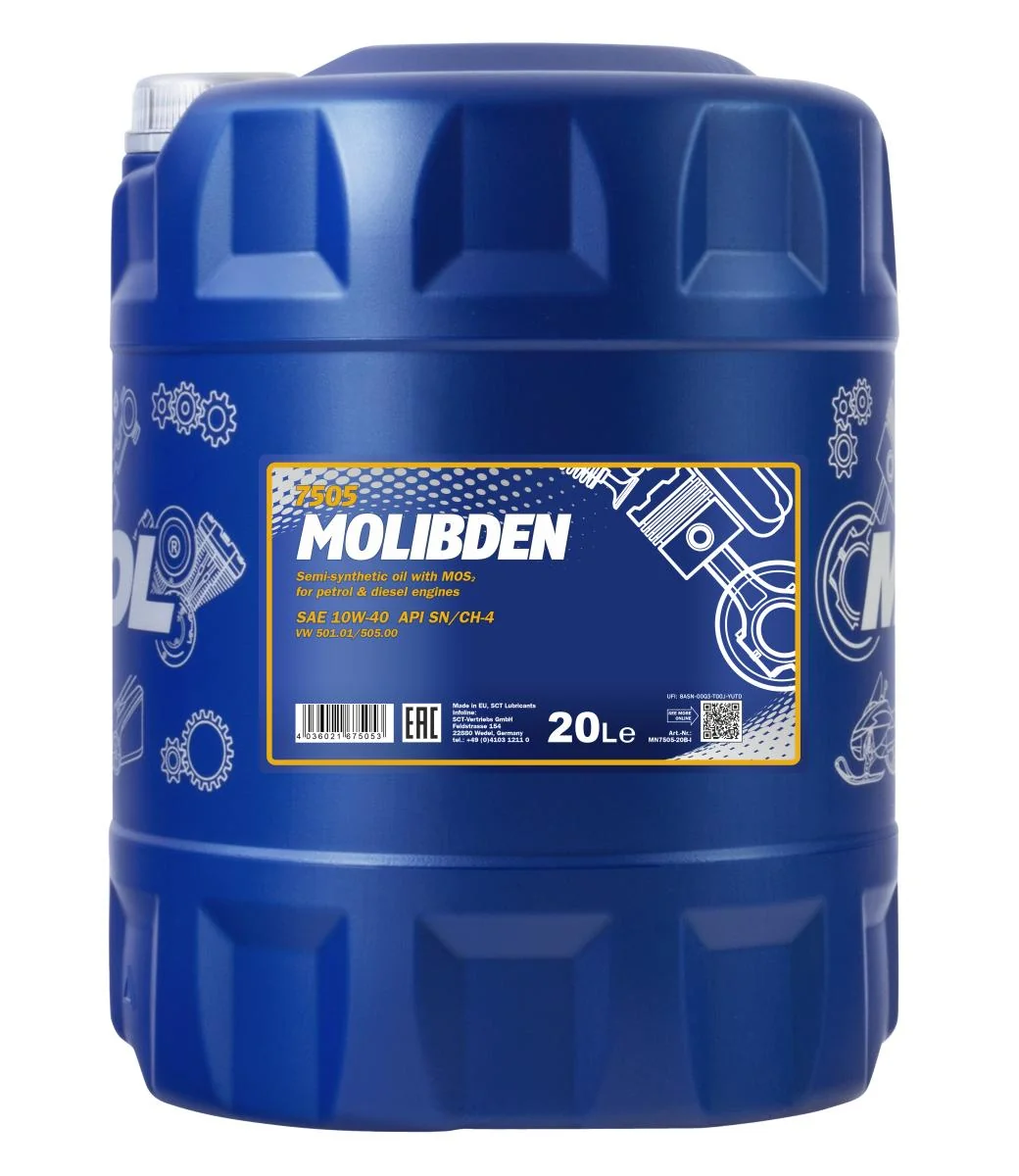 MANNOL® - MN750520 - Molybdän 10W-40 7505 20L