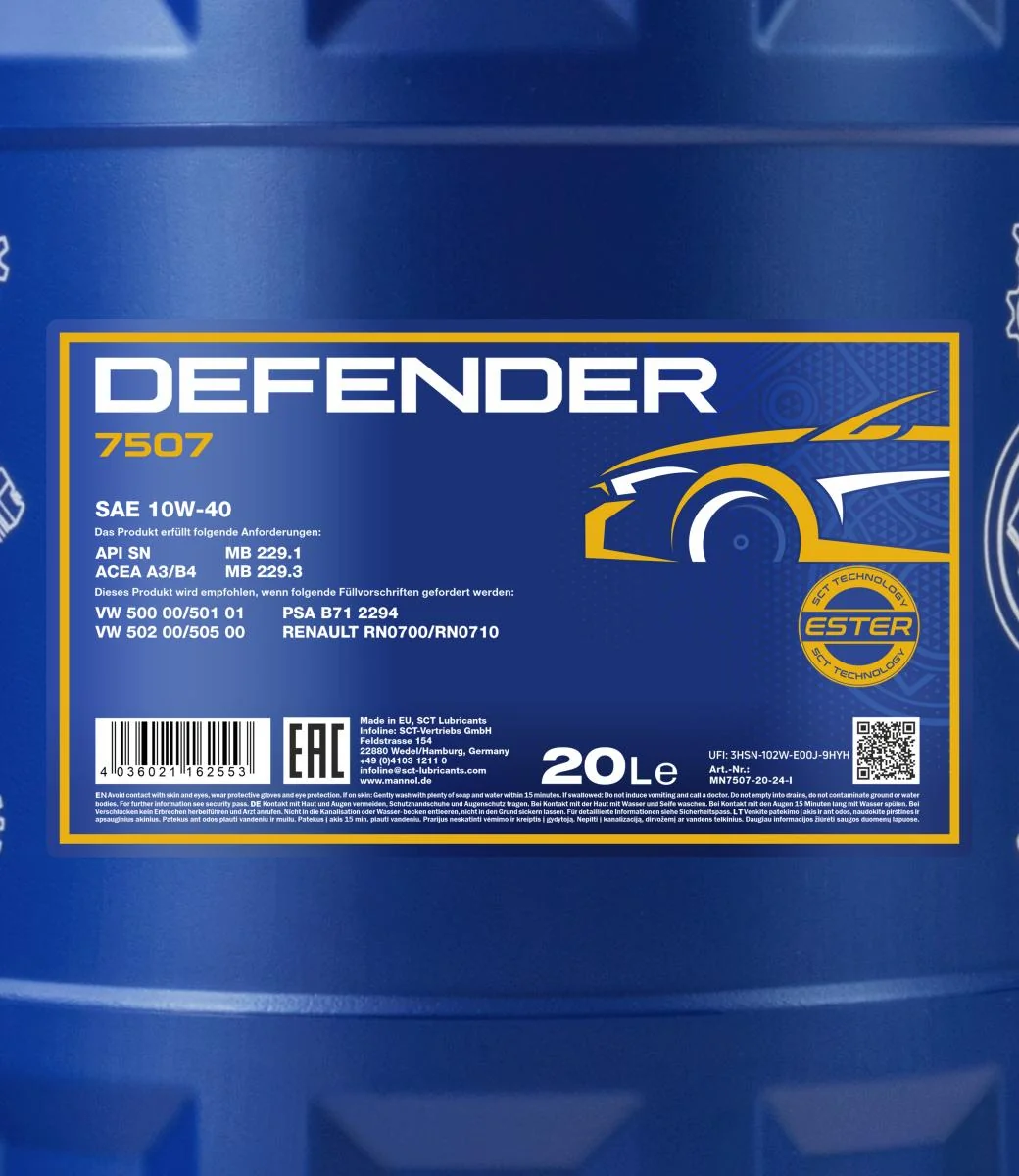 MANNOL® - MN750720 - Defender 10W-40 20L