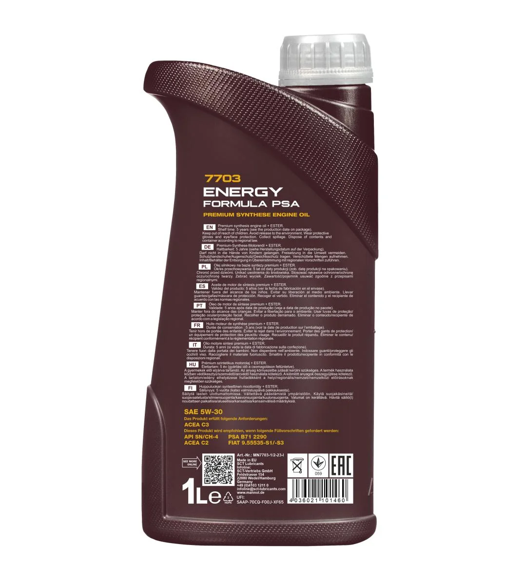 MANNOL® - MN77031 - 7703 Energieformel PSA 5W-30 1L