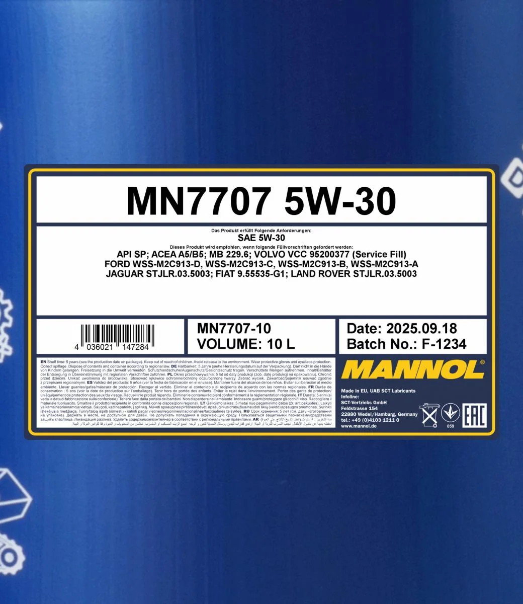 MANNOL® - MN770710 - 7707 Energieformel FR 5W-30 10L