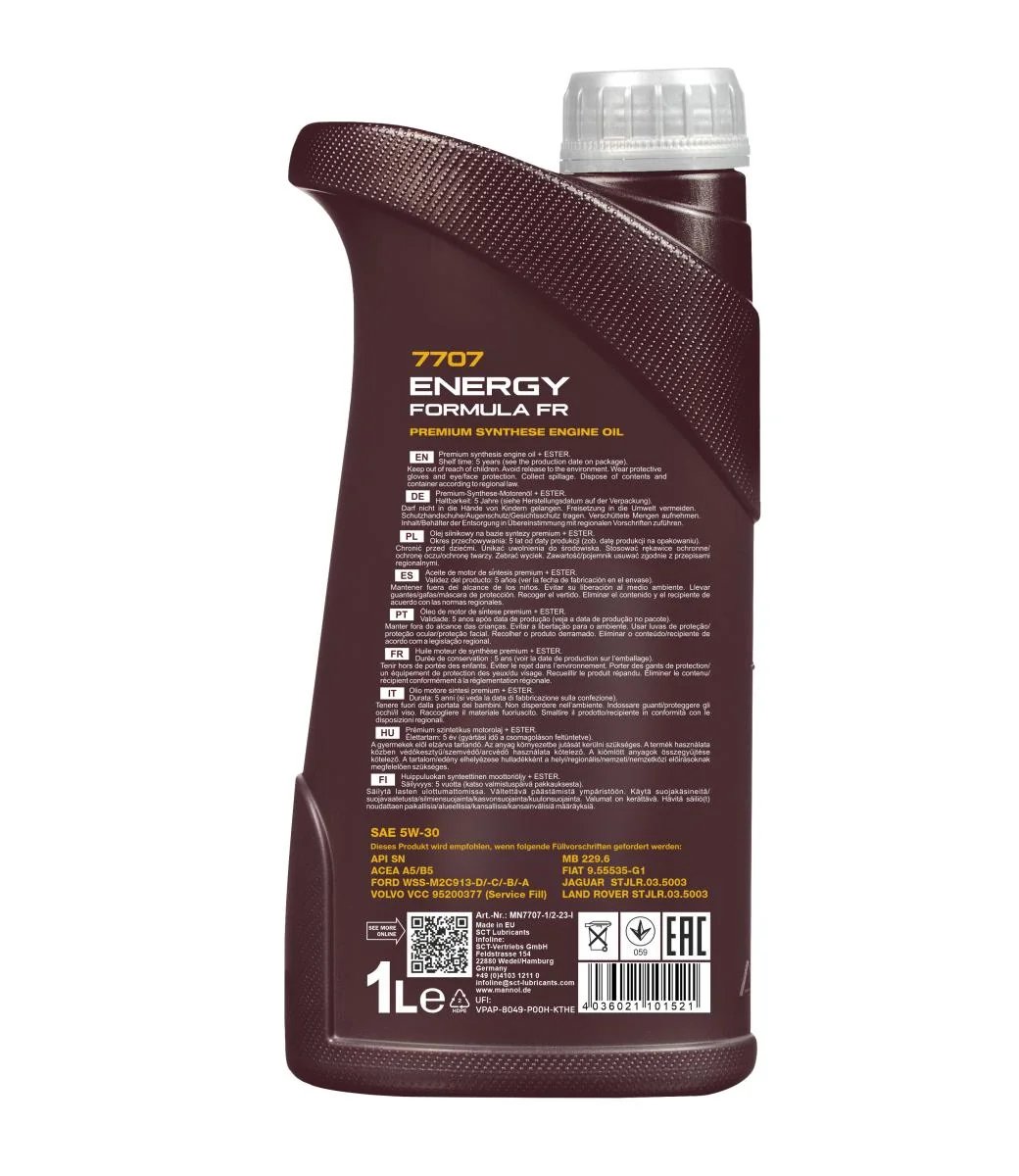 MANNOL® - MN77071 - 7707 Energieformel FR 5W-30 1L