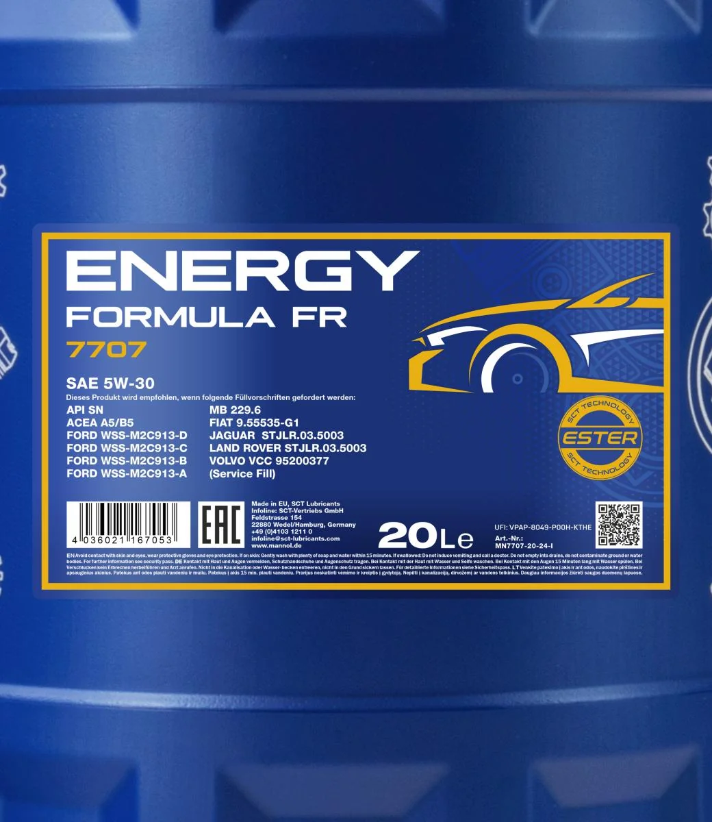 MANNOL® - MN770720 - 7707 Energieformel FR 5W-30 20L