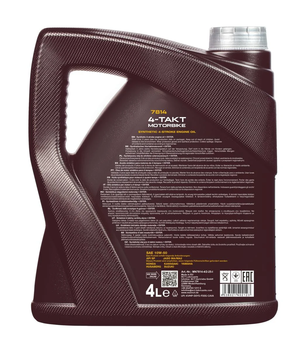 MANNOL® - MN78144 - 4-Takt Motorrad 10W-50 7814 4L