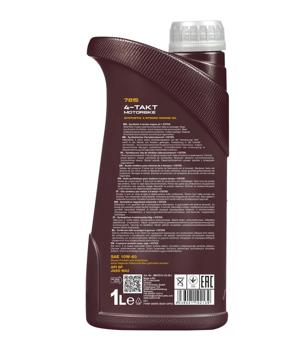 MANNOL® - MN78151 - 4-Takt Motorrad 10W-60 1L