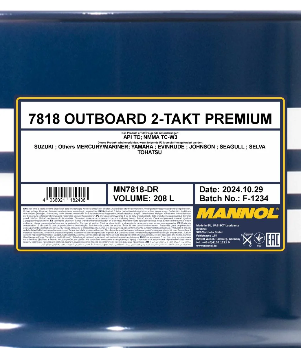 MANNOL® - MN7818DR - 7812 4-Takt Motorrad 208L