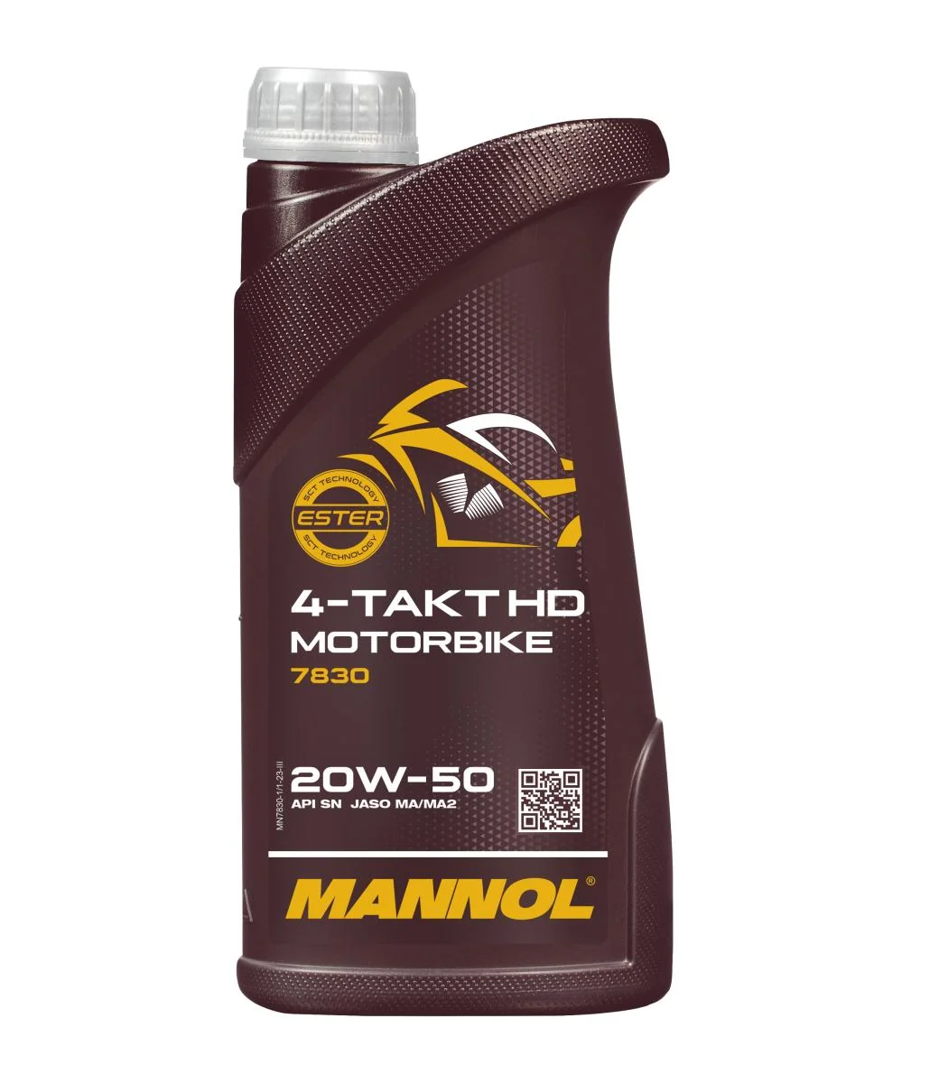 MANNOL® - MN78301 - 7830 4-Takt Motorrad 20W-50 HD 1L