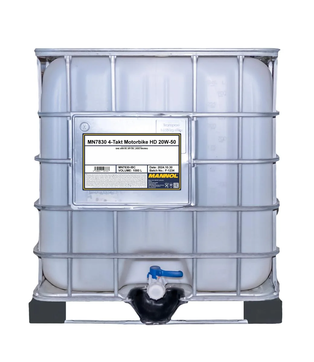 MANNOL® - MN7830IBC - 7830 4-Takt Motorrad 20W-50 HD 1000L