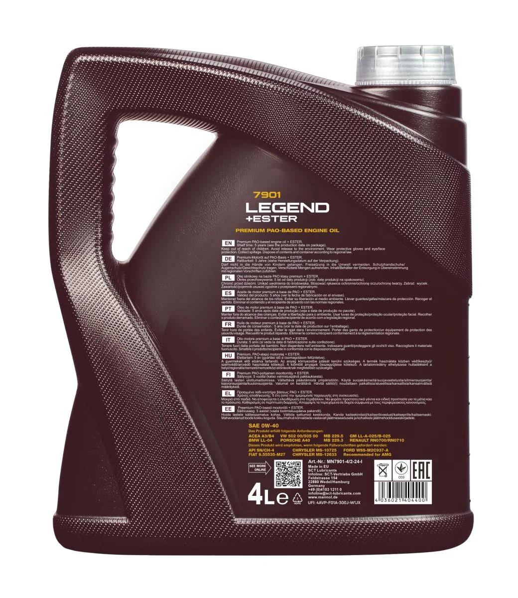 MANNOL® - MN79014 - Legend+Ester 0W-40 4L