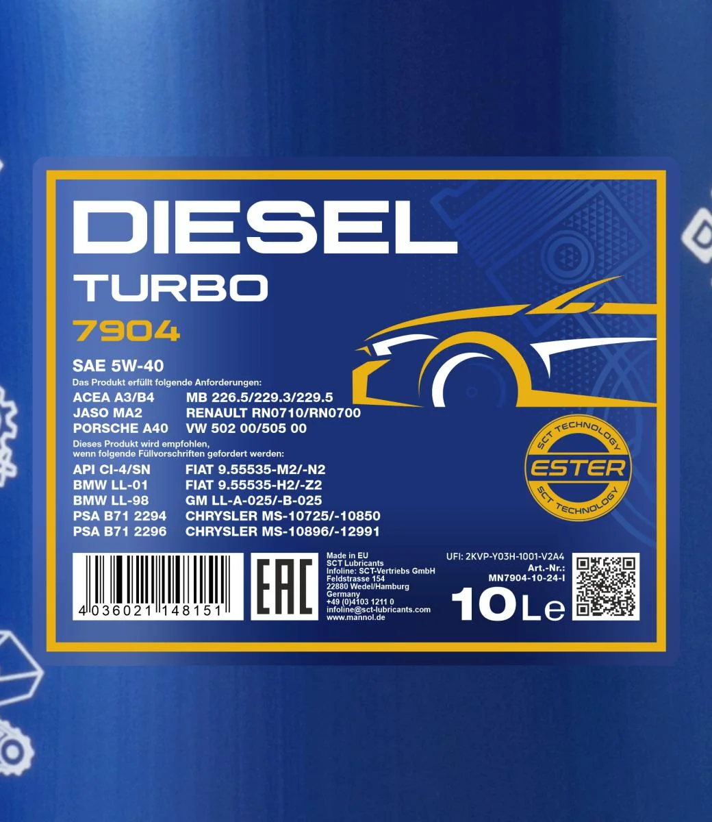 MANNOL® - MN790410 - Diesel Turbo 5W-40 10L