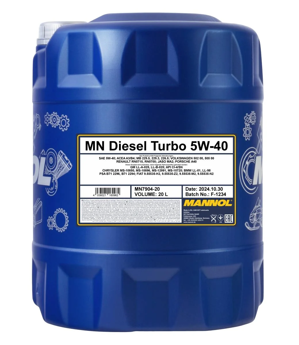MANNOL® - MN790420 - Diesel Turbo 5W-40 20L