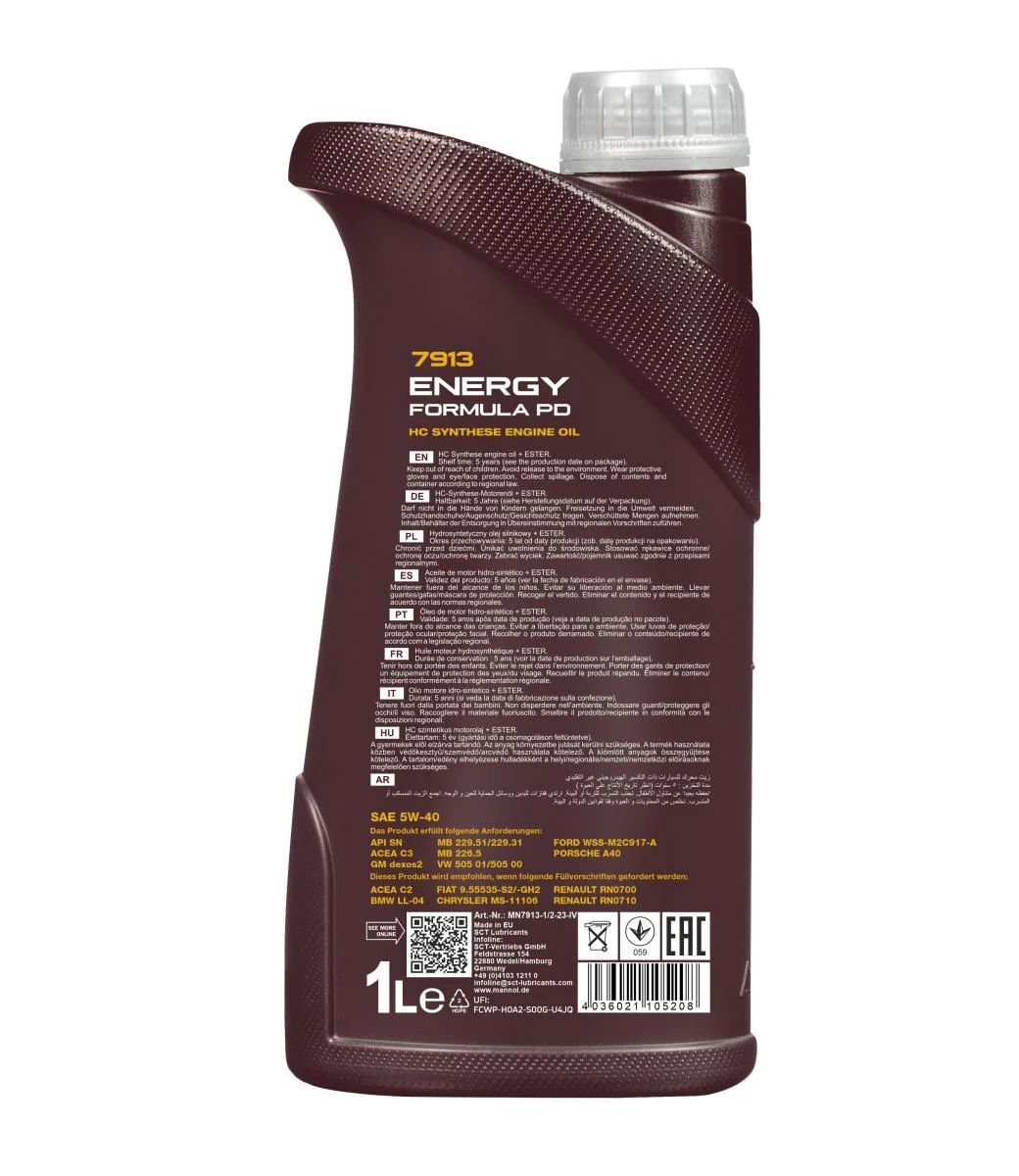 MANNOL® - MN79131 - Energy Formula PD 5W-40 1L