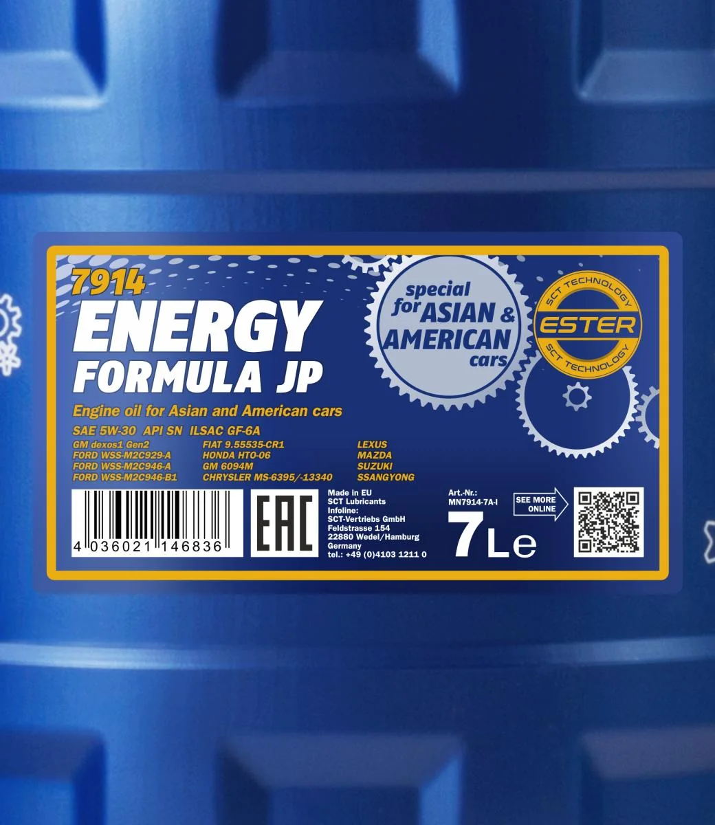 MANNOL® - MN79147 - Energy Formula JP 5W-30 7L