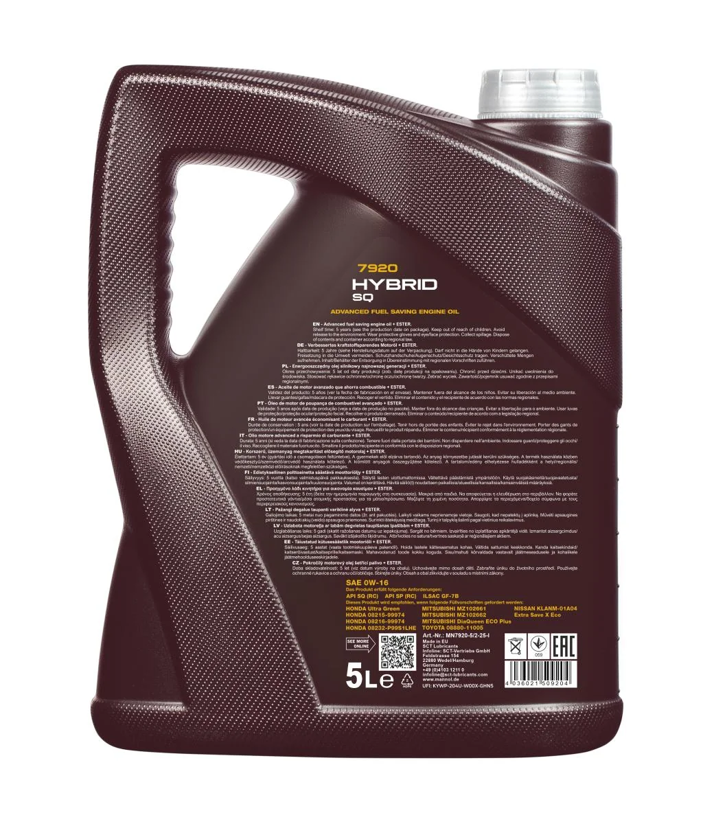MANNOL® - MN79205 - Hybrid SP 0W-16 5L